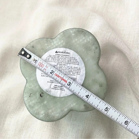 NEW FEM POLAND Pillar Candle Unique shape Sage green - Picture 6 of 11